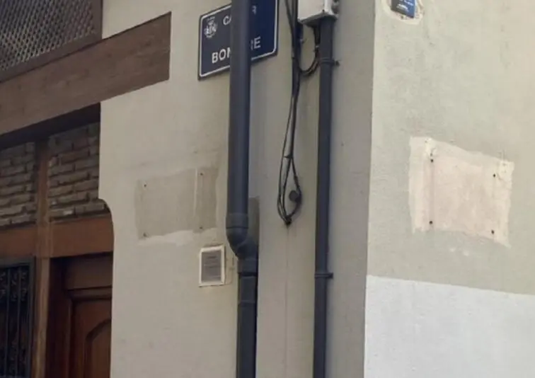 El cartel del restaurante