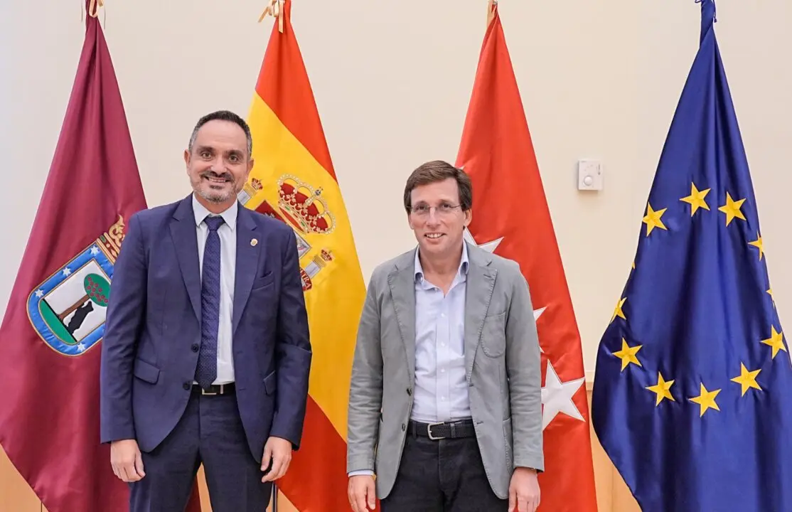 El alcalde de M&oacute;stoles y el alcalde de Madrid