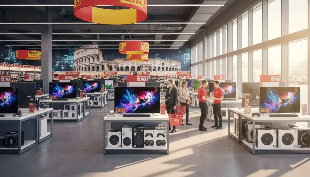  Ofertas exclusivas de MediaMarkt para aprovechar antes del emocionante torneo Roma 2026 y renovar tu tecnolog&iacute;a &mdash; Imagen generada por IA 