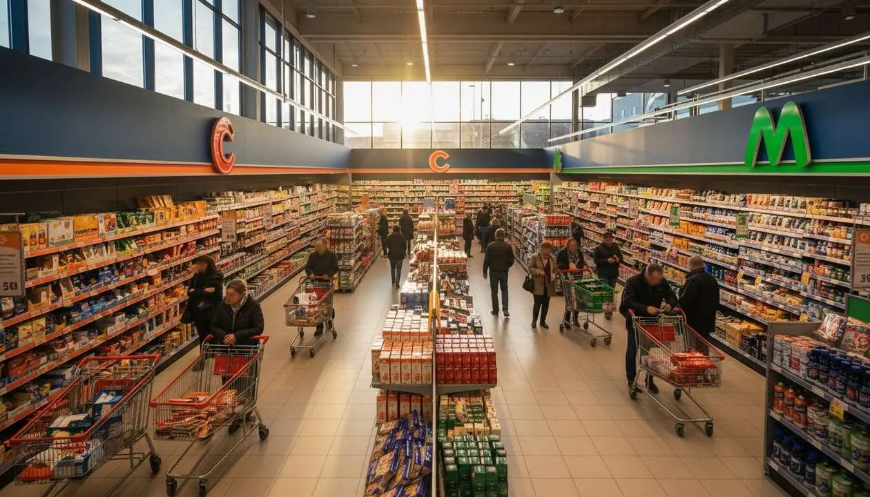  Comparativa de precios Carrefour y Mercadona en mayo 2026 para ahorrar en tus compras semanales &mdash; Imagen generada por IA 