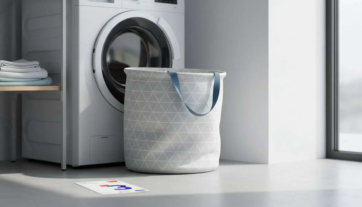  Cesto de ropa plegable econ&oacute;mico de Aldi por menos de 3 euros ideal para organizar tu hogar eficientemente &mdash; Imagen generada por IA 