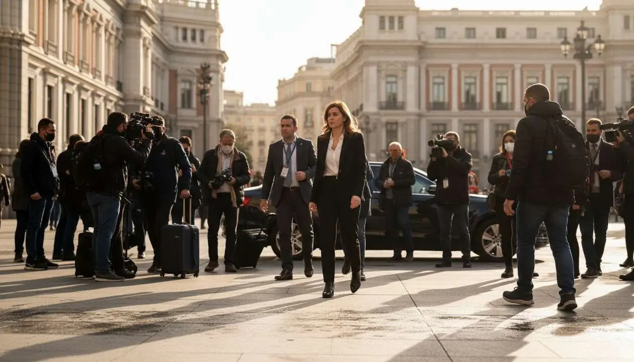  Isabel D&iacute;az Ayuso y la controversia por la repatriaci&oacute;n de 110 menas en Madrid hoy &mdash; Imagen generada por IA 