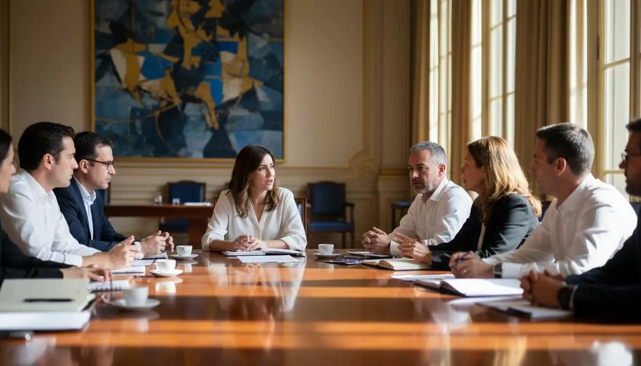  La presidenta Ayuso presenta un plan para resetear Espa&ntilde;a que genera debate y opiniones divididas en la sociedad &mdash; Imagen generada por IA 
