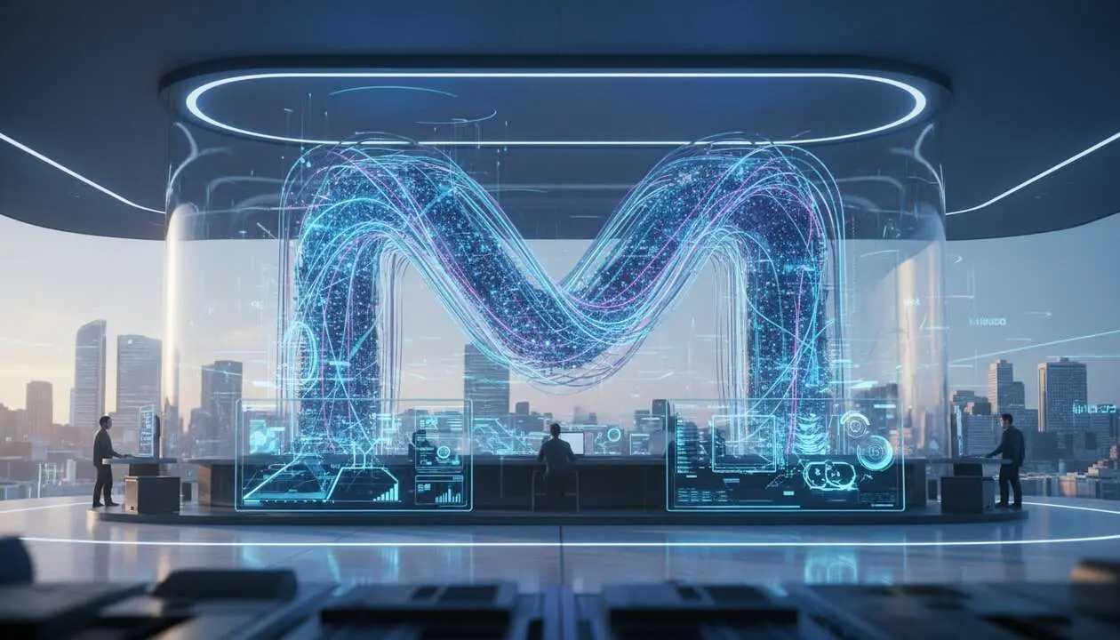  Movistar como l&iacute;der en la transformaci&oacute;n digital y la nueva era de internet en Espa&ntilde;a &mdash; Imagen generada por IA 