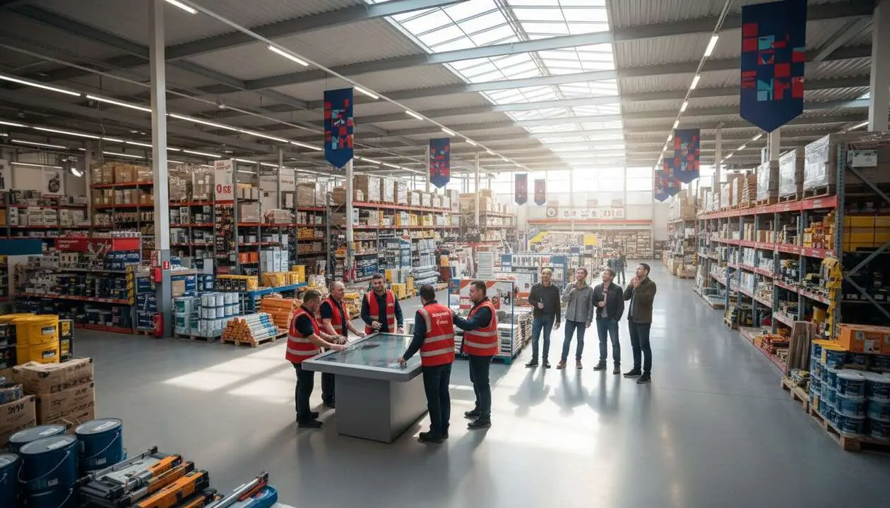  Trabajadores de BricoDepot celebran el nuevo convenio 2026 con aumento salarial del 4% confirmado &mdash; Imagen generada por IA 