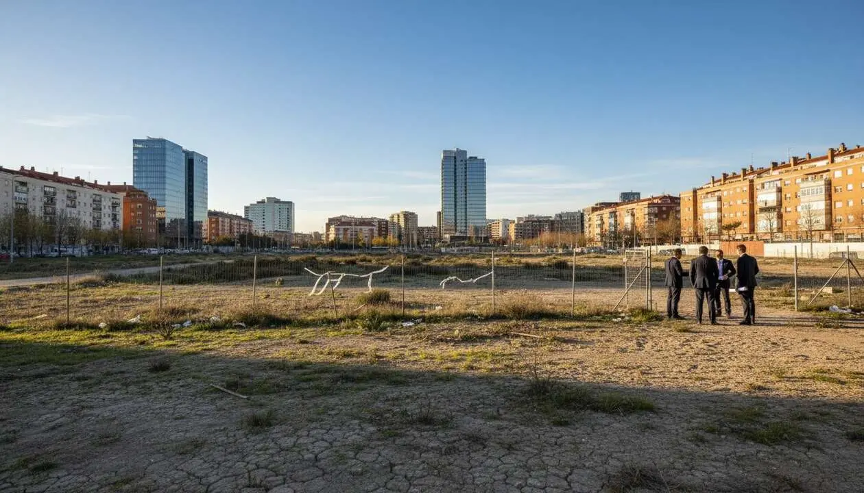  Parcelas pol&eacute;micas vendidas por Almeida por 660.000 euros que generan debate en la ciudad &mdash; Imagen generada por IA 
