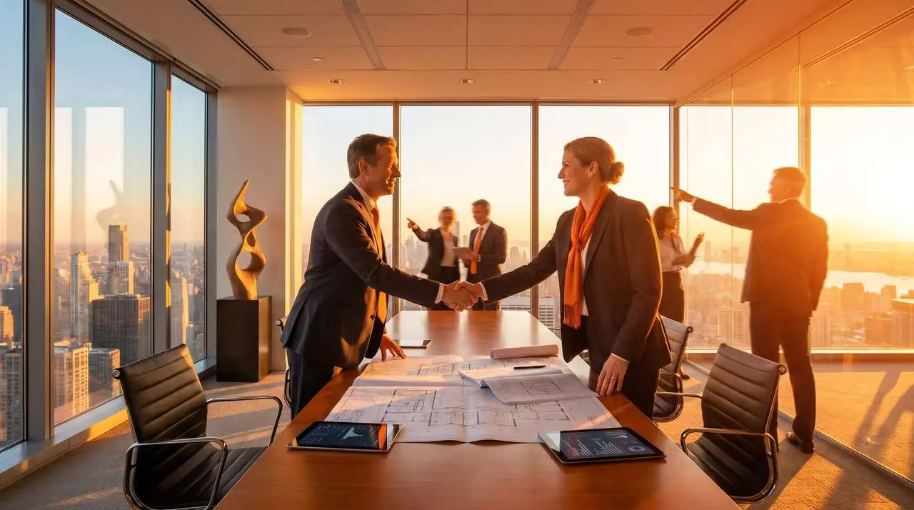  Oficinas modernas de Orange tras la compra estrat&eacute;gica de MasOrange y los pr&oacute;ximos cambios en 2026 &mdash; Imagen generada por IA 