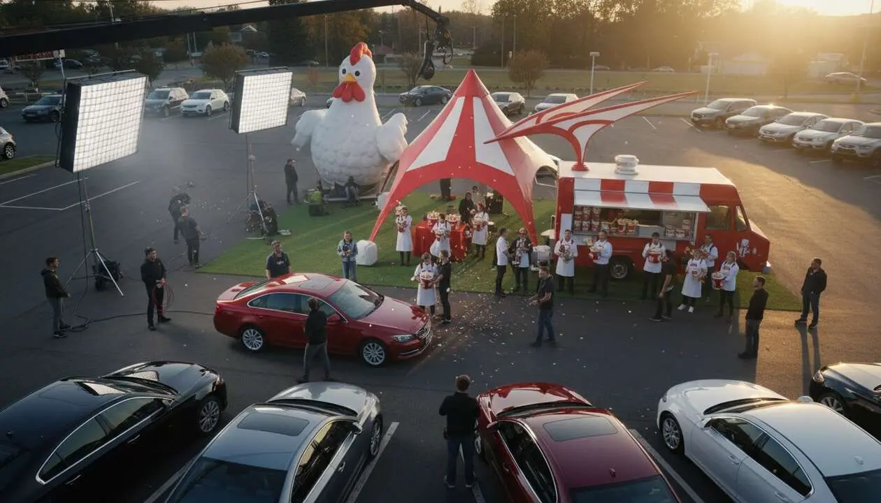  Spot viral de Canalcar y KFC que conquist&oacute; las redes sociales con creatividad y &eacute;xito publicitario &mdash; Imagen generada por IA 
