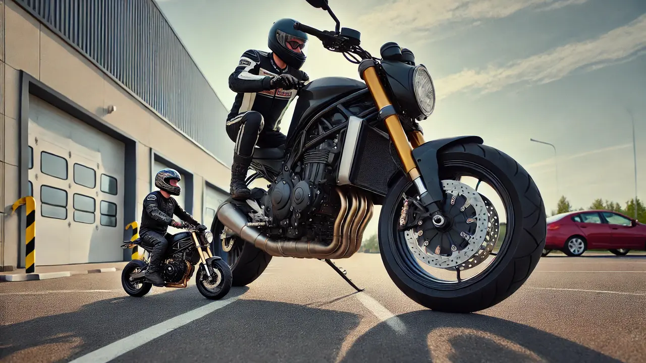Una moto