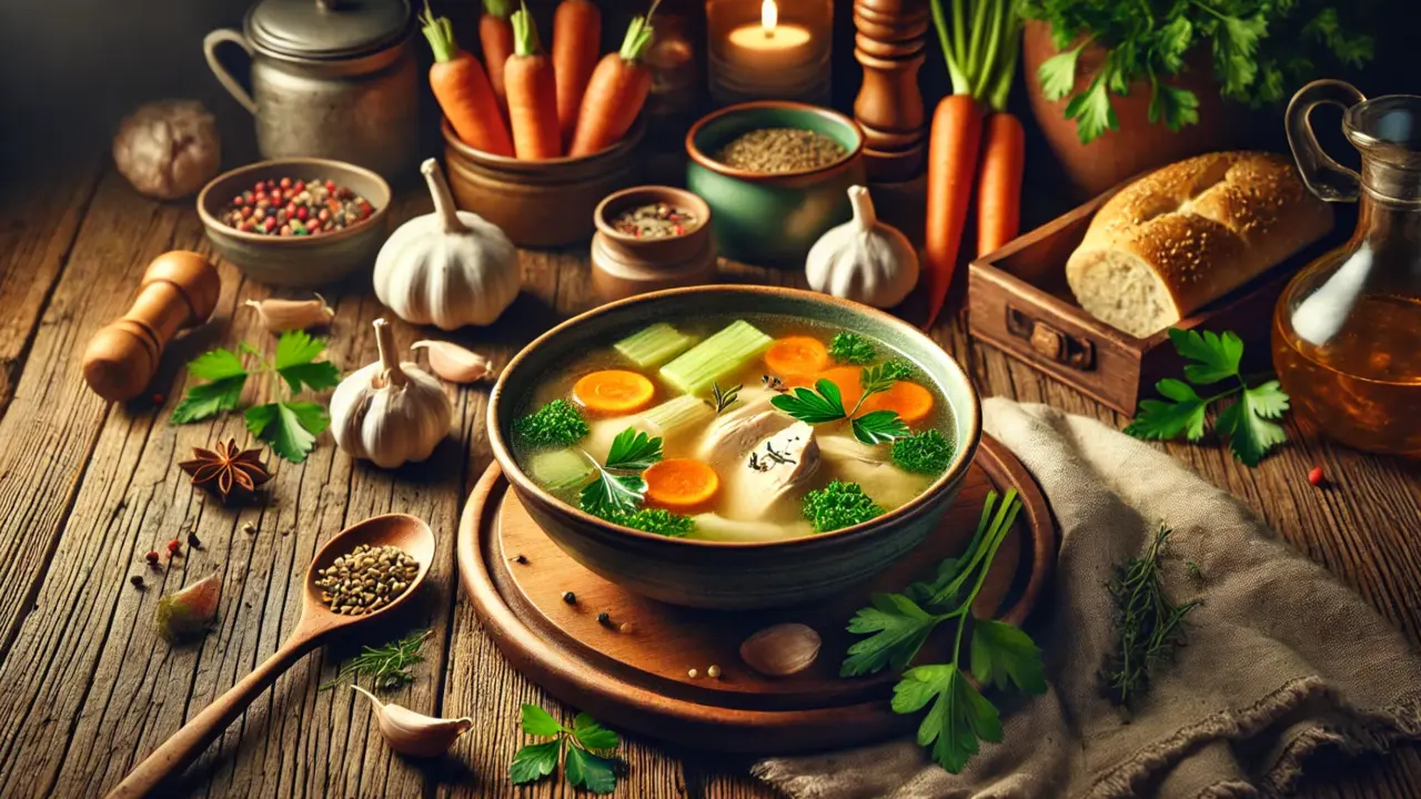 Caldo de pollo