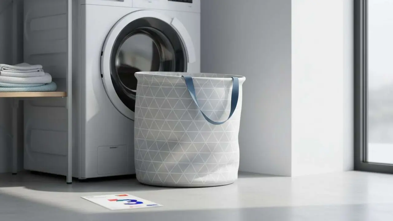  Cesto de ropa plegable econ&oacute;mico de Aldi por menos de 3 euros ideal para organizar tu hogar eficientemente &mdash; Imagen generada por IA 