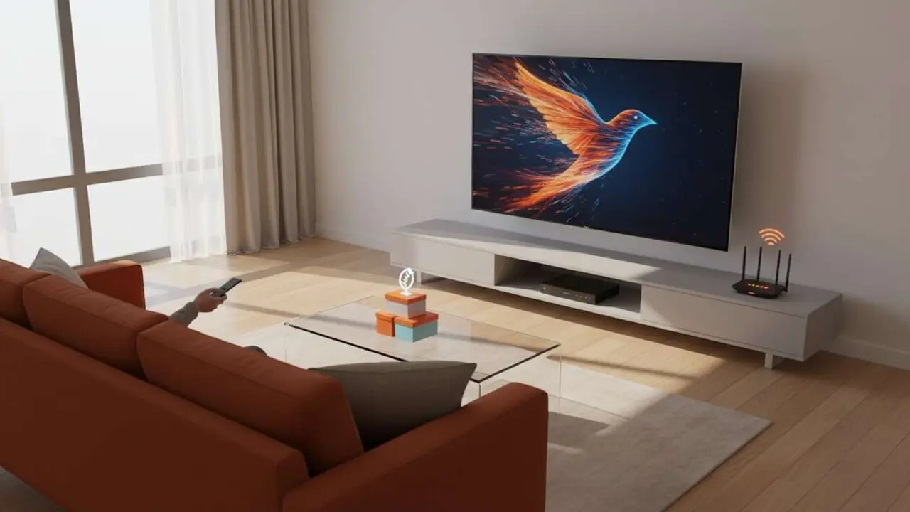  Orange ofrece Vuela TV con 90 canales de televisi&oacute;n y f&uacute;tbol en directo desde solo 3,5 euros al mes &mdash; Imagen generada por IA 
