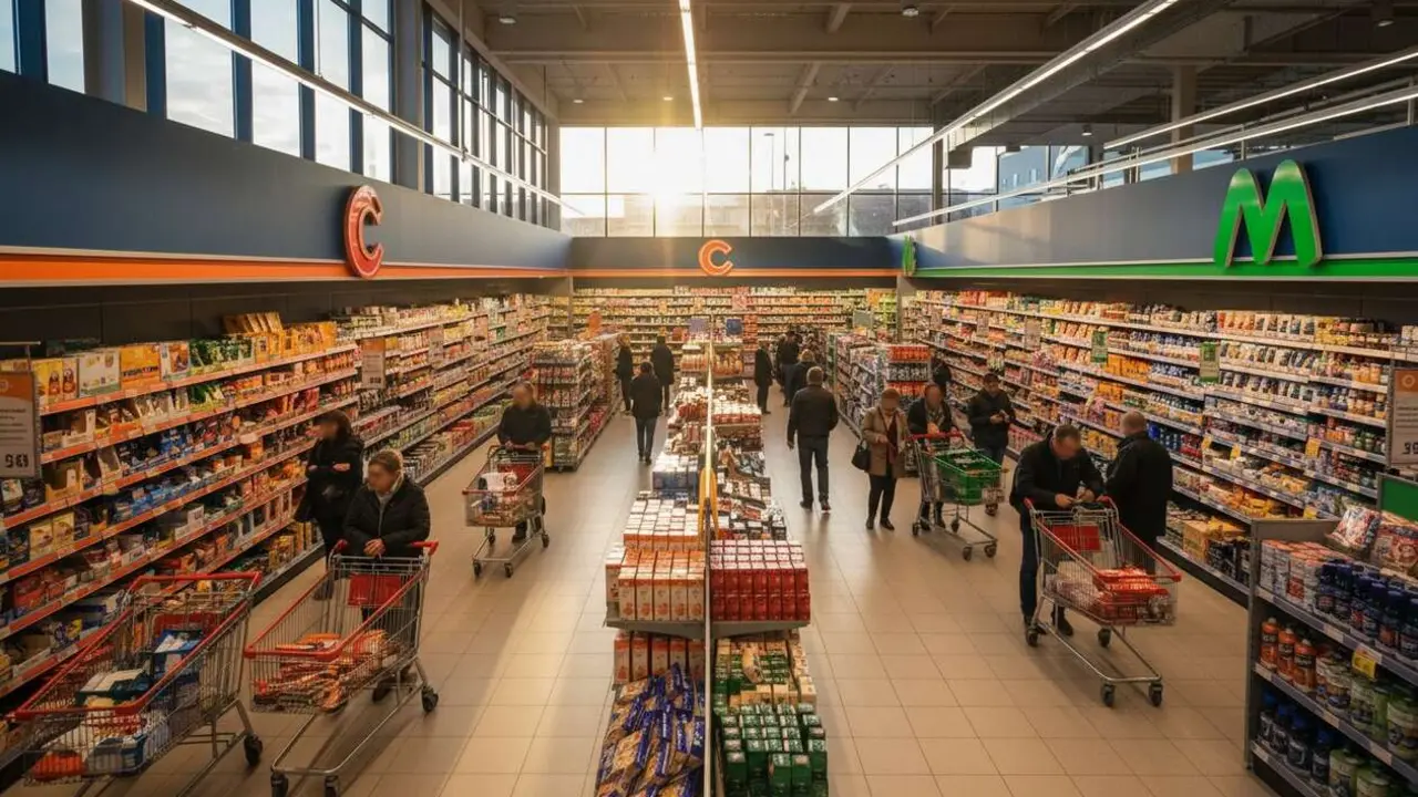  Comparativa de precios Carrefour y Mercadona en mayo 2026 para ahorrar en tus compras semanales &mdash; Imagen generada por IA 