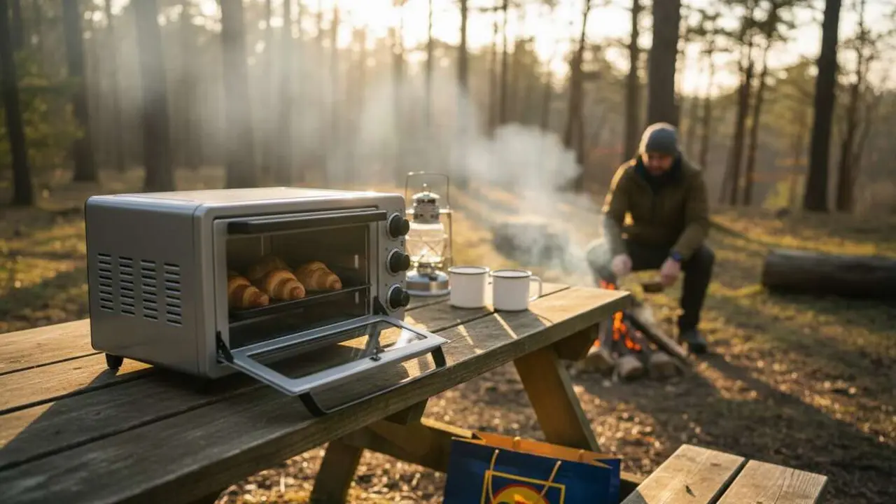  Horno de camping port&aacute;til de Lidl por menos de 13 euros ideal para tus aventuras al aire libre &mdash; Imagen generada por IA 