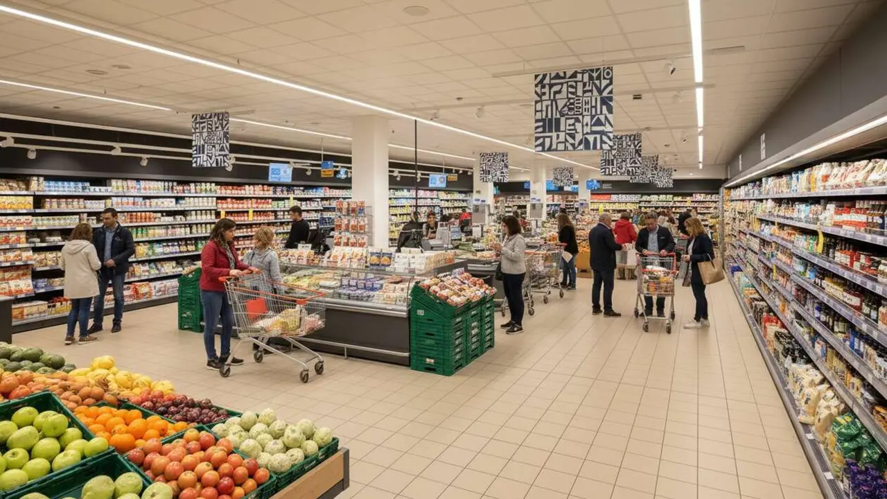  Vista exterior de un supermercado Lidl en Espa&ntilde;a, destacando su popularidad y preferencia de millones de clientes. &mdash; Imagen generada por IA 