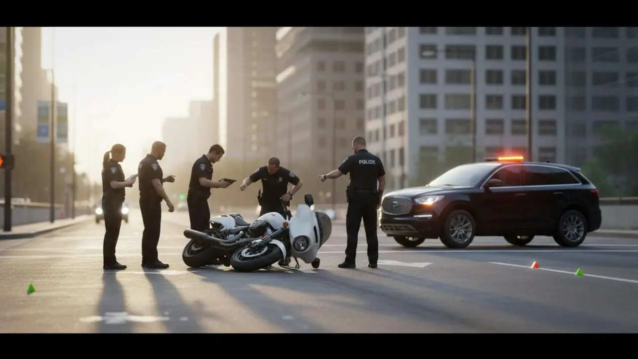  Mutua Madrile&ntilde;a explica las principales causas del 60% de siniestros de moto y c&oacute;mo prevenirlos eficazmente &mdash; Imagen generada por IA 