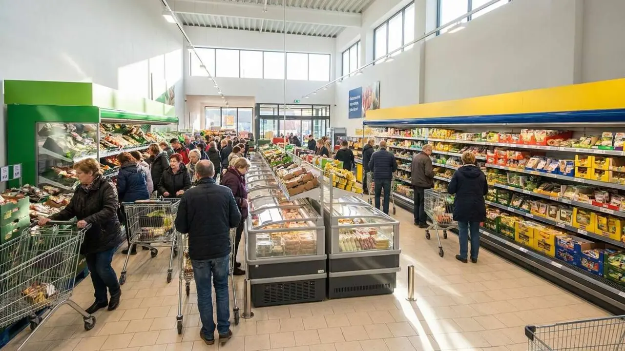  Comparativa de precios 2026 entre Mercadona y Lidl para elegir d&oacute;nde hacer la compra al mejor precio &mdash; Imagen generada por IA 