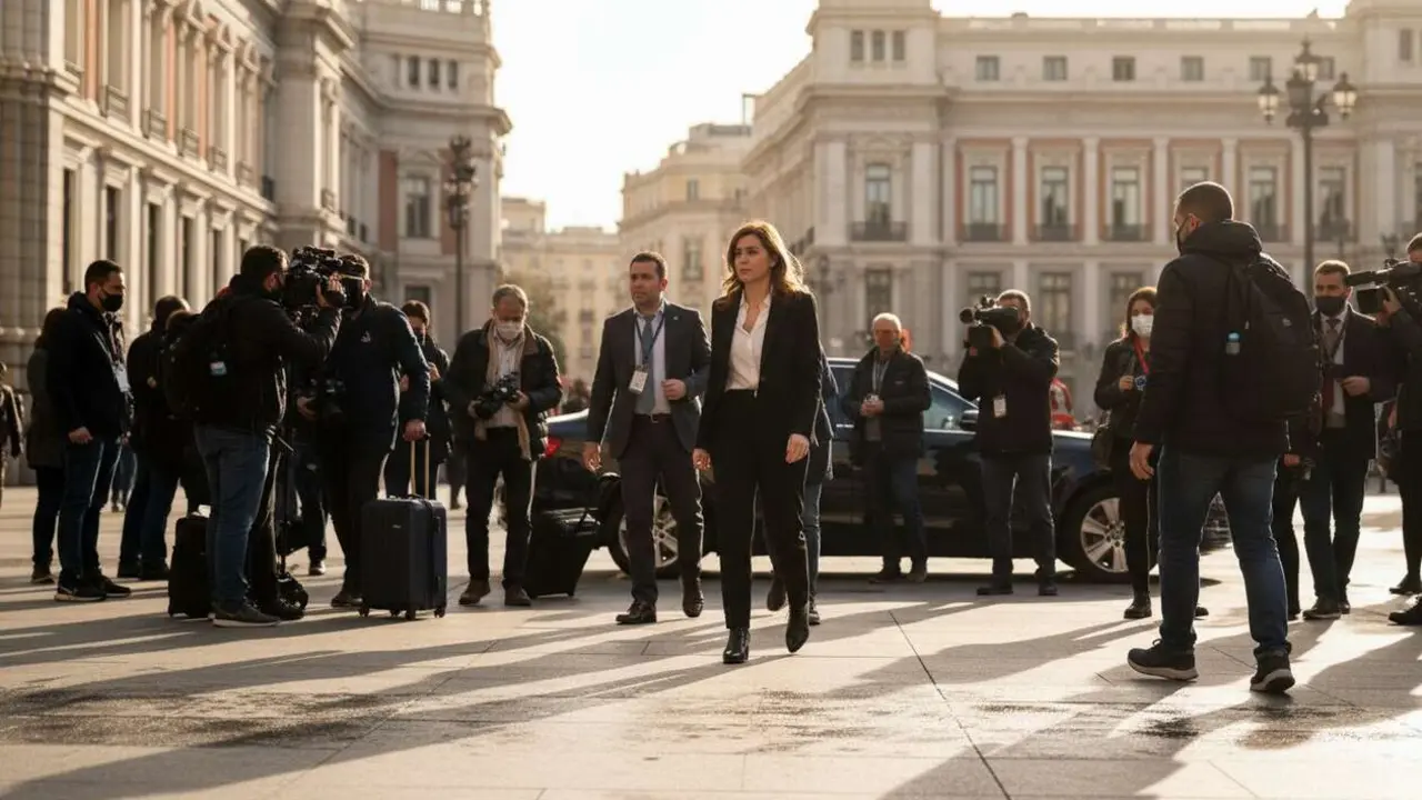  Isabel D&iacute;az Ayuso y la controversia por la repatriaci&oacute;n de 110 menas en Madrid hoy &mdash; Imagen generada por IA 
