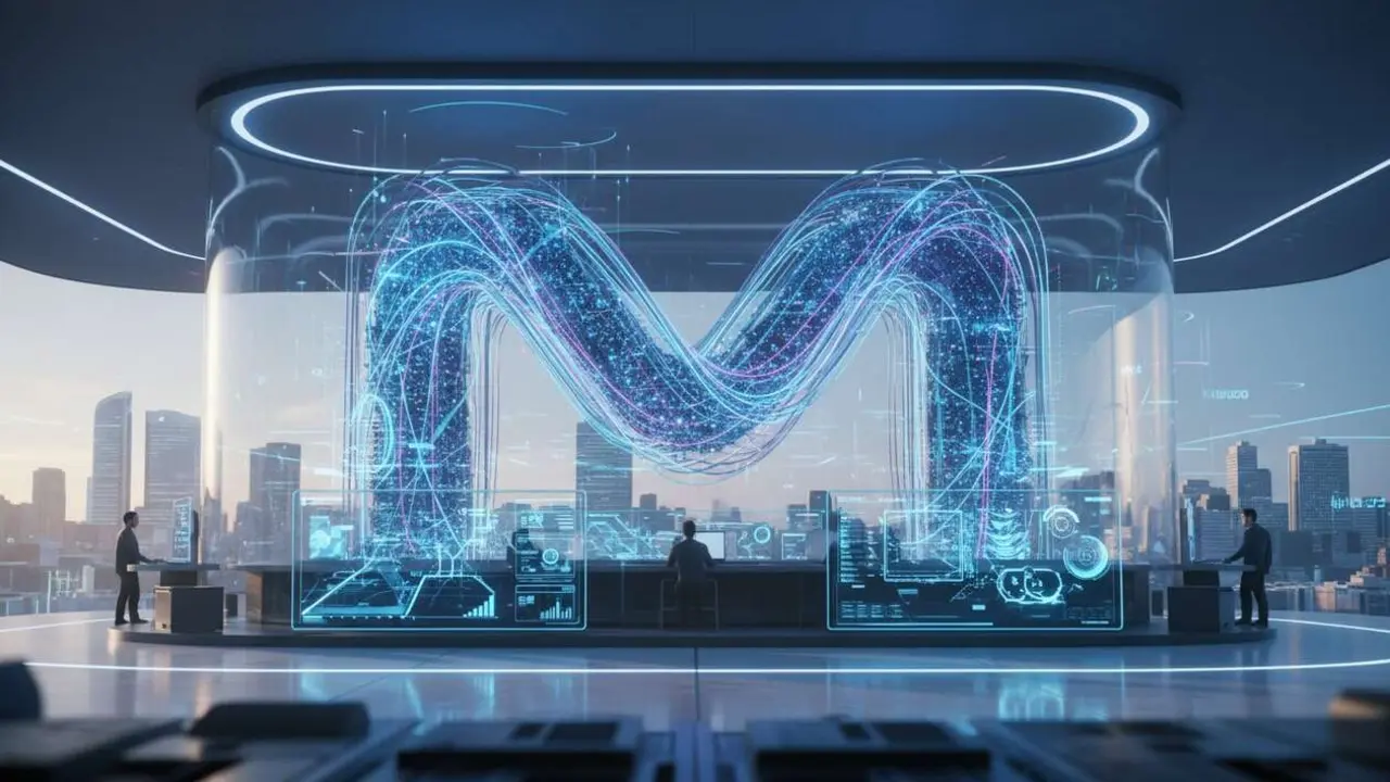  Movistar como l&iacute;der en la transformaci&oacute;n digital y la nueva era de internet en Espa&ntilde;a &mdash; Imagen generada por IA 