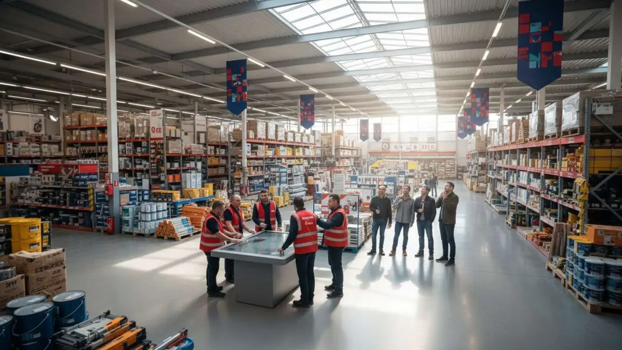  Trabajadores de BricoDepot celebran el nuevo convenio 2026 con aumento salarial del 4% confirmado &mdash; Imagen generada por IA 