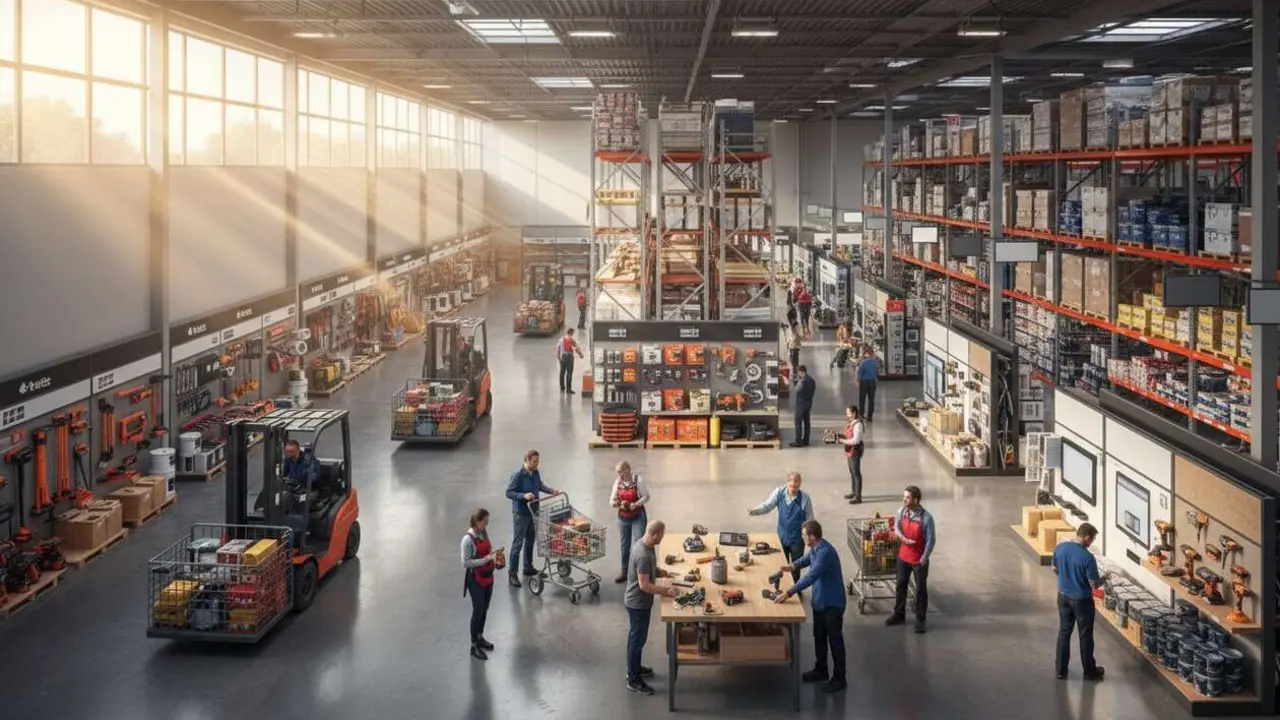 BricoDepot alcanza m&aacute;s de 490 millones en ventas en 2025 y transforma el sector del bricolaje en Espa&ntilde;a &mdash; Imagen generada por IA 