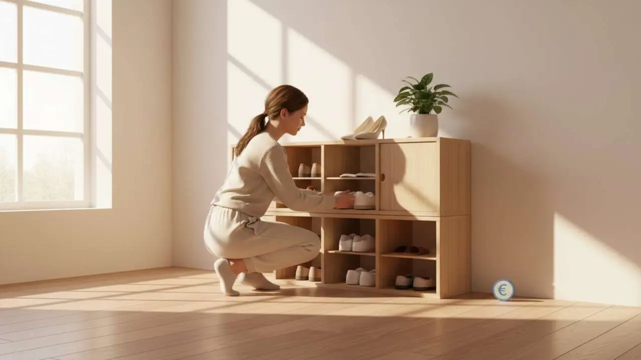  Zapatero Ikea econ&oacute;mico por 1 euro para ahorrar espacio y dinero en tu hogar de forma pr&aacute;ctica &mdash; Imagen generada por IA 