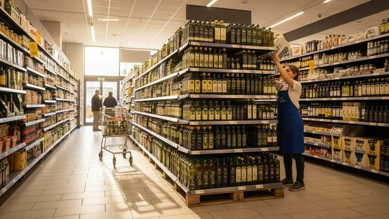  Aceite de oliva virgen extra en oferta exclusiva de Carrefour para una cocina saludable y deliciosa &mdash; Imagen generada por IA 