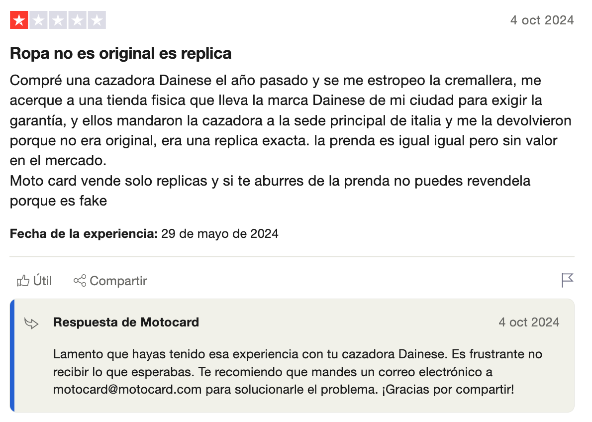El comentario